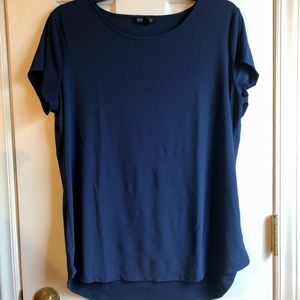 Dark blue work blouse